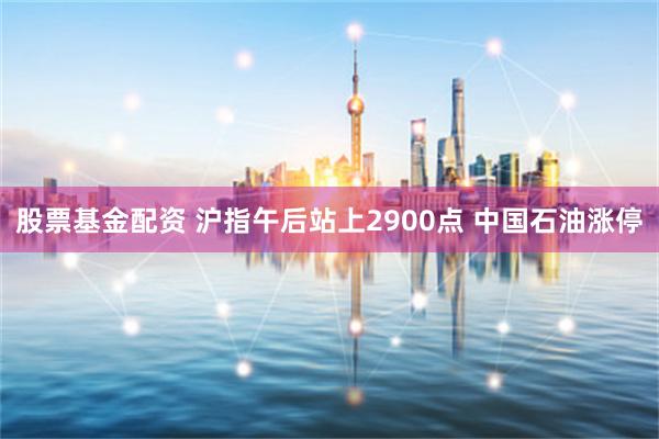股票基金配资 沪指午后站上2900点 中国石油涨停
