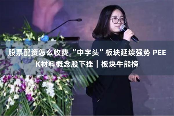 股票配资怎么收费 “中字头”板块延续强势 PEEK材料概念股下挫｜板块牛熊榜